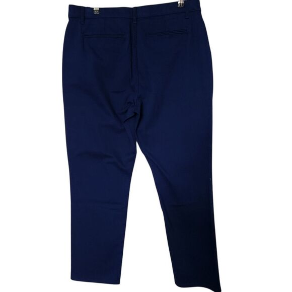 St. John's Bay Navy Rhinestone Embellished Girlfriend Chino Mid-Rise Pants 14 - Picture 2 of 9